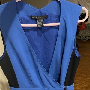 Marc by Marc Jacobs Royal Blue and Black Backless Dress